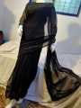 Stylish Black Chiffon saree for women and girls. 