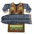 ZENZ Pakistani Traditional Sindhi Multicolor Threadwork Embroidered Stitched Shirt Kameez for Girls Women Cotton. 