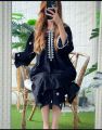 BBA | Stitched Shaneel Embroidery Pocket 2 Piece Dress For Women's Fashion. 