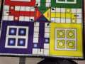Size 2x2 Ft Ludo Matt Carpet Game Ludo Game Carpet Ludo with large Got Set Foldable and Washable. 