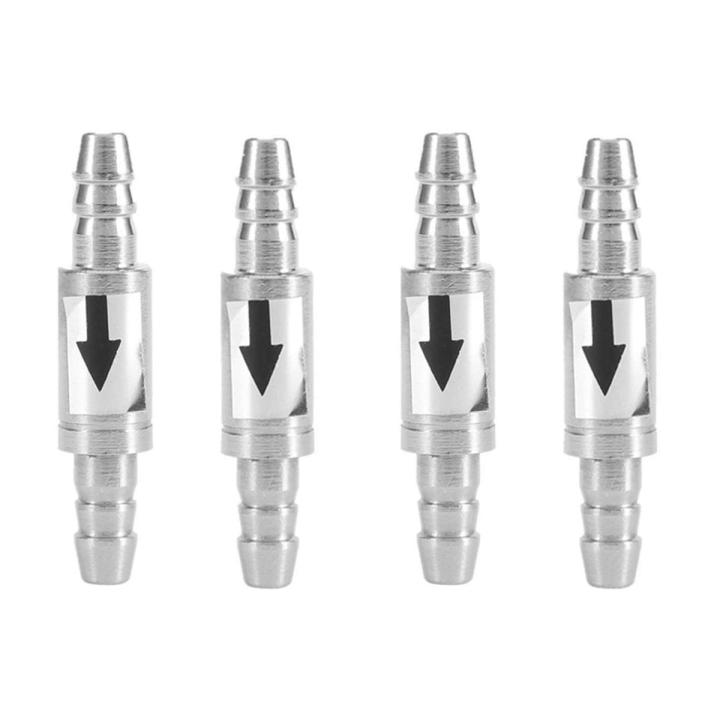 4Pcs Stainless Steel One Way Check Valve for Anti-Backflow Non-Return