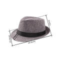 Sun Hat Jazz Panama Hat Trilby Fedora Hat Gangster Cap Beach Hat. 