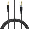 Braided Replacement Cable Extension Cord With Volume Control Mic Mute For Kingston HyperX Cloud Alpha Mix Gaming Headsets. 
