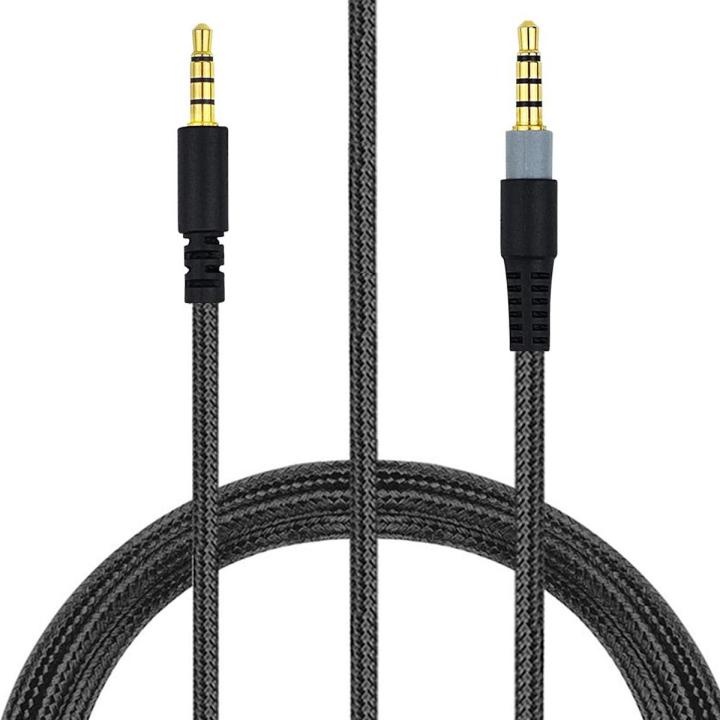 Braided Replacement Cable Extension Cord With Volume Control Mic Mute For Kingston HyperX Cloud Alpha Mix Gaming Headsets
