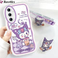 Jizetin for Samsung A54 5G Back Cover + Free Pop Socket Sweet Melody Soft Wavy Shape TPU Phone Case For Girls Boys. 