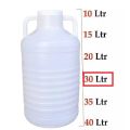 White Plastic Water Gallon Bottle Cane For Storing Water. 