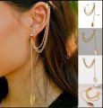 Flower Leaf Stud Ear Cuff Clip On Earings For Girls Stylish Ear Rings New jewellery for girls. 