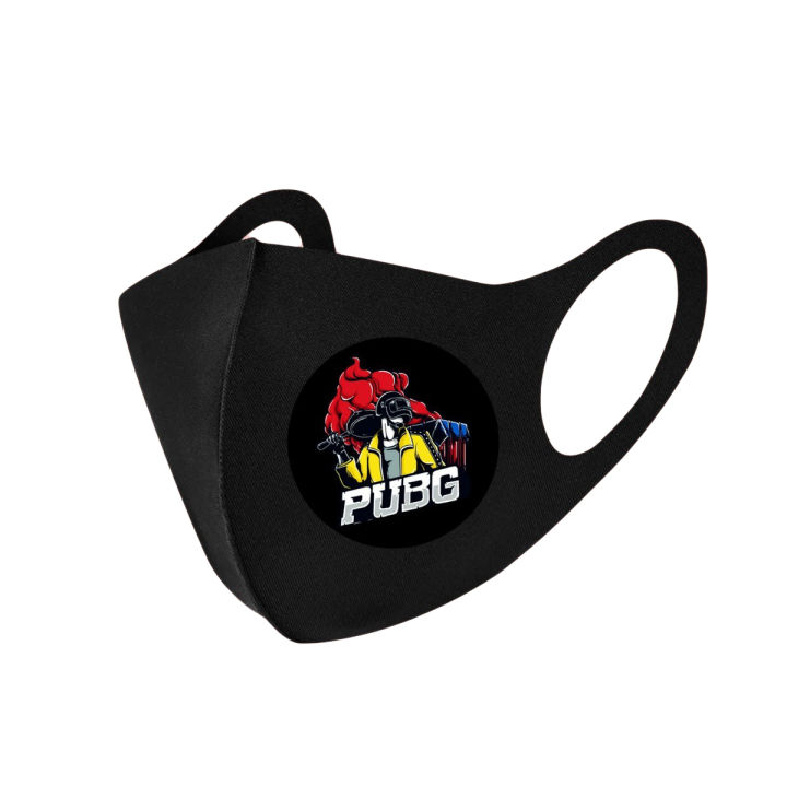 Pubg Drop Logo Customized 3D Fasion Masks_Pubg Drop Logo Masks_Cartoon Masks_Boys and Girls Masks_Washable Masks