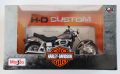Maisto Harley Davidson FXS Low Rider 1977 Grey 1:18 Motorcycle Model. 