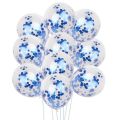 Pack of 10 Pcs Confetti Filled Balloons For Happy Birthday theme, wedding Anniversary, kids / welcome Party, Baby shower / Bridal Shower and other events. 