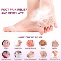 Reflectionz Traders- 2 Pairs (4 Pieces) Anti Crack Silicone Heel Pads & Honeycomb Forefoot Socks For Feet Skin Care, Breathable Gel Heel Pads & Forefoot Protectors For Men & Women. 