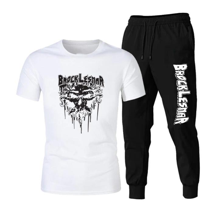 Brock Lesnar printed cotton trouser shirts for men
