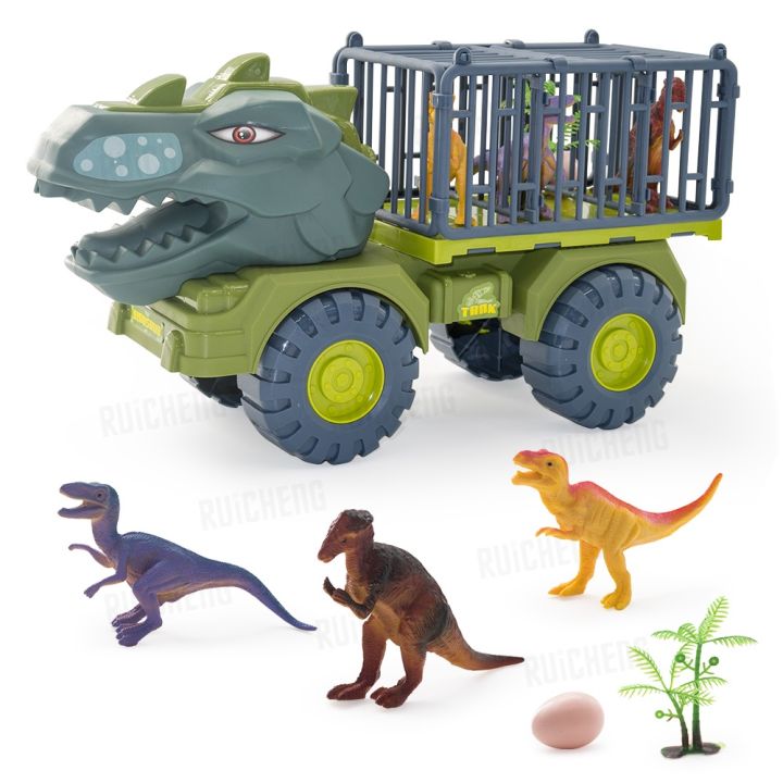 MOONIMART - Big Dinosaur Car Truck Telur -Transport Truck Playset – Exciting Big Dino Carrier Toy for Creative Play – The Perfect Birthday Gift for Kids