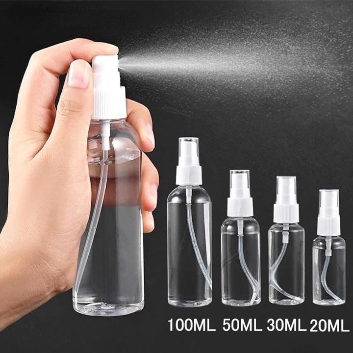 5-250ml Transparent Plastic Empty Plastic Spray Bottles Refillable Bottles Perfume Atomizer Disinfection Nebulizer