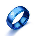 European and American Anime Peripheral One Piece Luffy Straw Hat Logo Ring White Beard Pirates Logo Ring. 