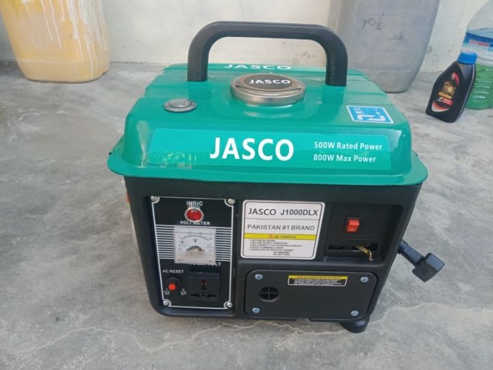 JASCO%20-%200.8%20KVA%20-%202%20Stroke%20-%20J1000DLX%20-%20Recoil%20Start%20-%20Petrol%20Generator%20-%20Green%20-%20Image%204