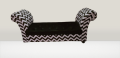 Modern Settey Elegant Designe One Seater Zig Zag Fabric Velvet Colour {{Special Offer Available }}. 