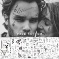 temporary face tattoos music symbols tattoo neck face hand stickers tattoo geometric letters tatoos wrist body art for boys men. 