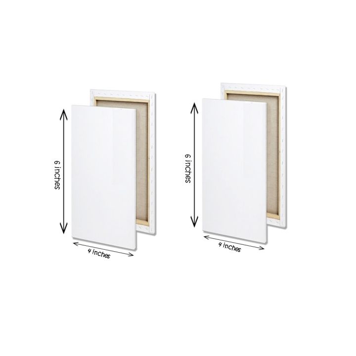 2 Piece Of 4X6 Inches Canvas For Painting - 4 x 6 Canvas Board