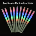 LED Light Up Cotton Candy Cones Colorful Glowing Marshmallow Sticks Impermeable. 