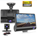WDR Dashcam 3 Camera Lens Video Car DVR Full HD 1080P. 