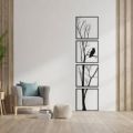 3D Wooden Tree Wall Art Decor 4 Pieces Black High Quality Gift Ideas Modern Nature Home Office Décor I Wall art I Wall art I Wall art for room decoration I Wall art for room I Wall art for bedroom - Customize Tree Frame. 