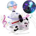 Dancing Dog With 360 Degree Rotating - White. 