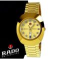 Vintage Rado DiaStar 11 Stone Automatic Jubilee Watch with Date and Time for men | Rado Golden Color, Men's Formal Analogue Watch. 