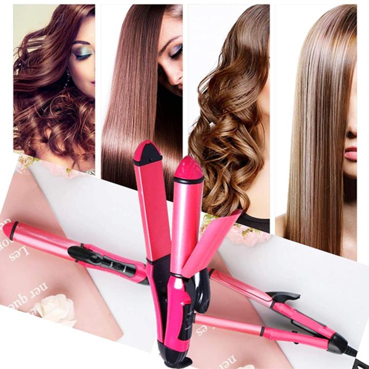 2 in 1 Hair Beauty Set Curler Straightener Daraz.pk