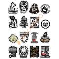 10 Pcs New Black and White Funky Doodle Stickers Pack for Laptop and Phone DIY Stickers - JangoMango Store. 