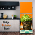 Self Advise Fridge Door Cover Waterproof PVC  Refrigerator Door Wrap Vinyl Wallpaper, Removable Fridge Decal peel and stick. 