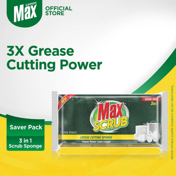 MaxScrub Sponge - 3 in 1 Saver Pack