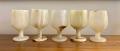 Hand craved Marble glass set. 