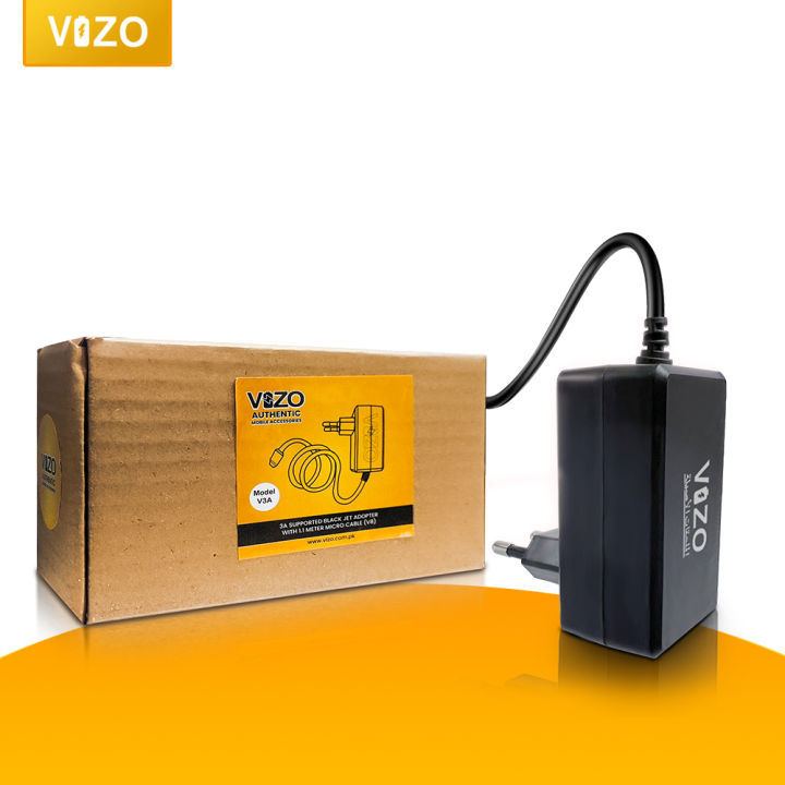 VIZO V3A FAST CHARGER Fast Charging Support Upto 3A 1 Meter Cable Support High Volt