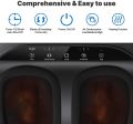 RENPHO Shiatsu Foot Massager Machine with Remote Control, Heat, Electric Deep Kneading Air Compression Therapy, Circulation, Relief Foot Pain from Plantar Fasciitis, Neuropathy, Chronic Nerve Pain Therapy, Improve Blood Circulation - Imported from UK. 