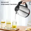 Imported Electric Kettle - 2L, 1500W,  Stainless Steel with Advanced Automatic Switch for Rapid Boiling and Safety quick boiler kettle for tea. 
