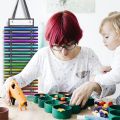 2X Vinyl Storage Rack, 12 Holes Vinyl Organizers Vinyl Roll Holder, for Vinyl Sheets/Heat Transfer Paper/Design Drawings. 