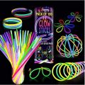 New Fluorescent Bracelet | High Quality Glow Stick Bulk 10pcs Camping Party Birthday Party School Party Night Party Supplies Glowing in the Dark for 12 Hours Glowing Party Bag 20cm Neon Bracelet Necklace with Unique Connector Children Camping Accessories. 