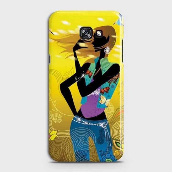Samsung Galaxy A5 (2017) Cover Case Stylish girl Hard Cover- Design 7 Cover