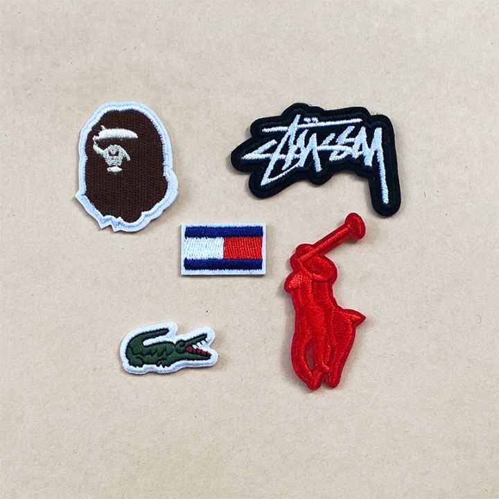 lacoste Embroidered Patches Applique logo badge armband