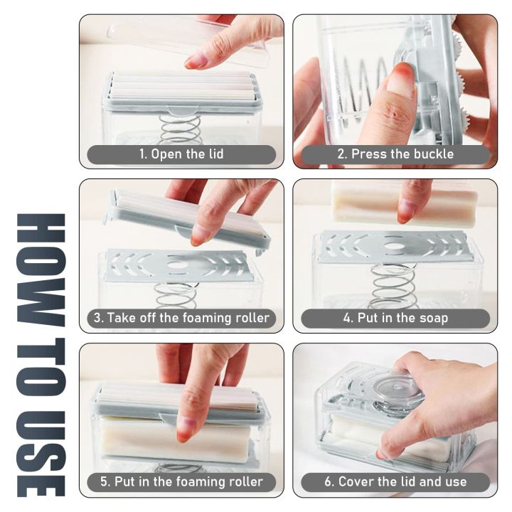 Multifunctional%20Soap%20Box,Foam%20Dispenser%20with%20Roller/Drain%20Holes,Spring%20Foaming%20Soap%20Bar%20Holder/Container%20-%20Image%204
