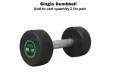 Beast Fitness Rubber Coated Dumbbell (Single Piece - Add 2 to Cart for Pair) - Professional Home Gym Weight with Anti-Slip iron Handle - High Quality Exercise Dumbbell (1kg to 20kg). 