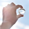 Transparent color Glass Crystal Ball Healing Sphere Photography Props ball Decor 40Mm. 