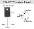 Pack of 10 (5Pair) - Transistor (5PCS 2SC4793+5PCS 2SA1837) C4793 A1837 230V 1A TO220F. 
