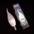 E14, 7 Watt LED Candle Bulb White Color (Thin Screw Type). 