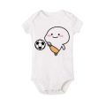 QUBY Theme Baby Cartoon Short Sleeves Baby Onesies QUBY Logo Baby Jumpsuit. 