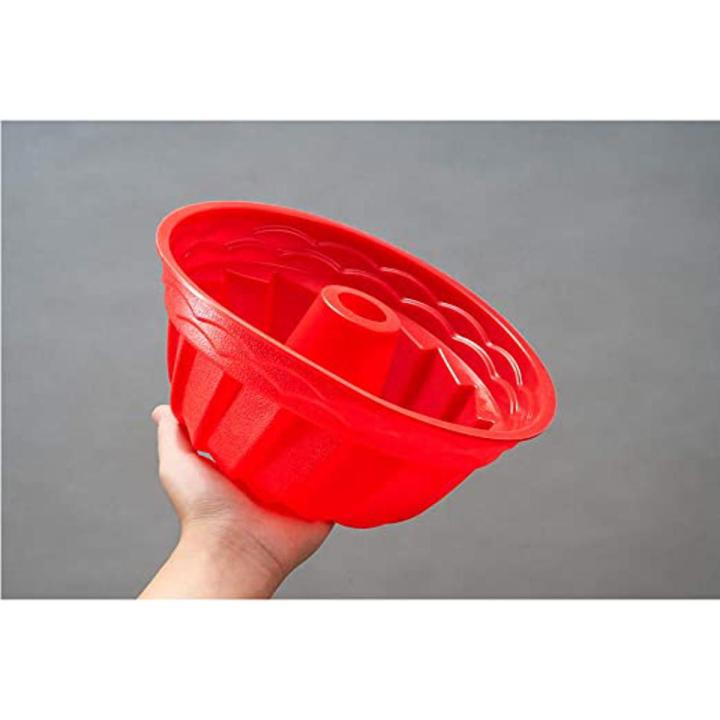 Silicone Cake Pan for Baking Nonstick Fulted Flexible Tube Ring Mold