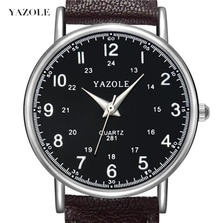 YAZOLE Quartz Watch Men Watches Top Brand Luxury Fashion Male Clock Casual Leather Watch Relogio Masculino Relog Hodinky Ceasuri