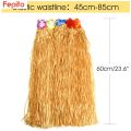 Hawaiian Grass Skirt 60cm Hula Skirt Lei Costume Luau Party Dance Beach Dress Up. 