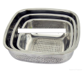 stainless steel square rice sieve/fruit container/vegetalbe sieve. 